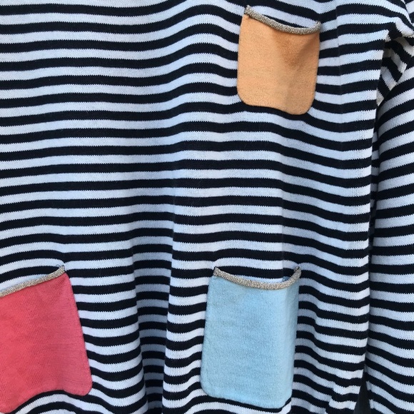 Numph Black & White Stripe Long Sleeve Sweater - Picture 7 of 9